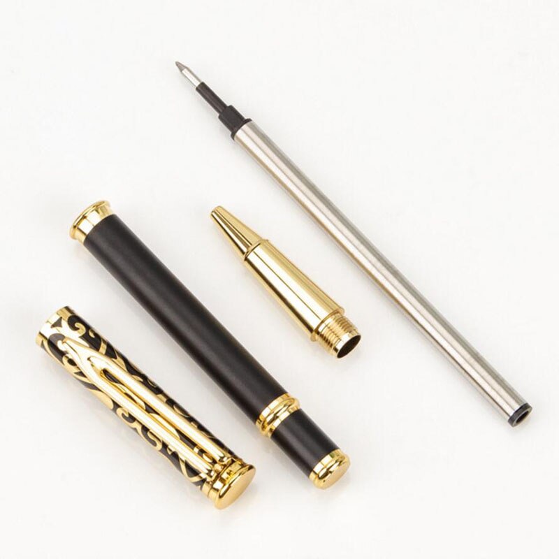 Fashion Design Full Metal Brand Brass Roller Ballpoint Pen Business Men Gift Writing Pen Buy 2 Send Gift