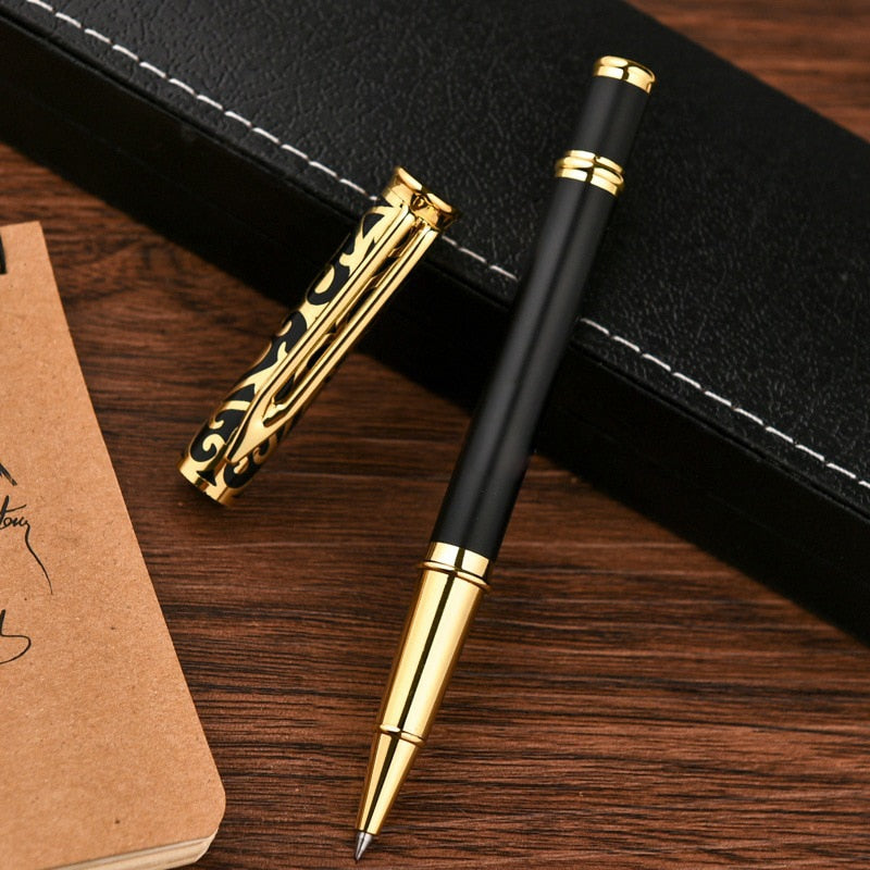 Hot Selling Brass Copper Metal Roller Ballpoint Pen Business Men Gift Signature Writing Pen Buy 2 Send Gift