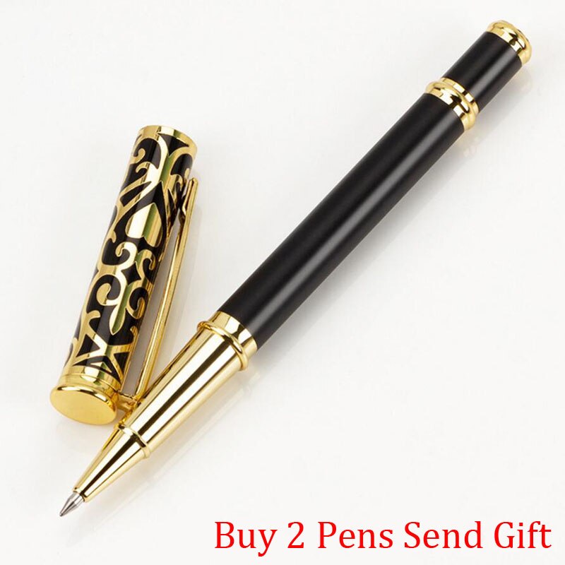 Fashion Design Full Metal Brand Brass Roller Ballpoint Pen Business Men Gift Writing Pen Buy 2 Send Gift