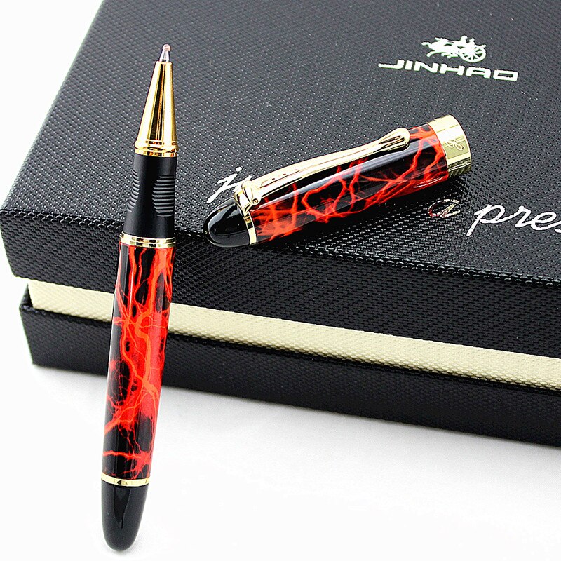 JINHAO X450 Beautiful Business Red Medium Roller ball pens New office Business school writing pen