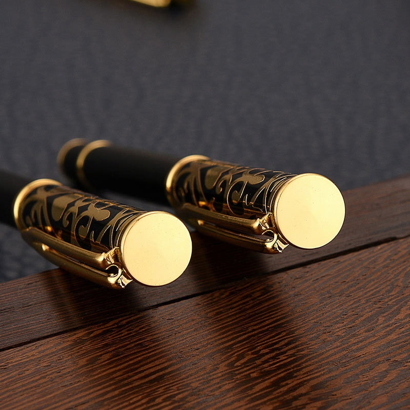 Hot Selling Brass Copper Metal Roller Ballpoint Pen Business Men Gift Signature Writing Pen Buy 2 Send Gift