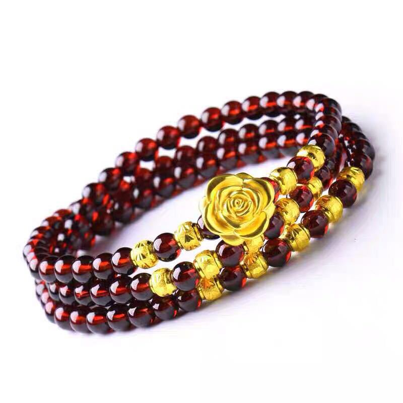 Feng Shui bracciale da uomo con perline di preghiera fortunate per uomo donna cinturino Color oro Pixiu ricchezza e buona fortuna che cambia bracciali