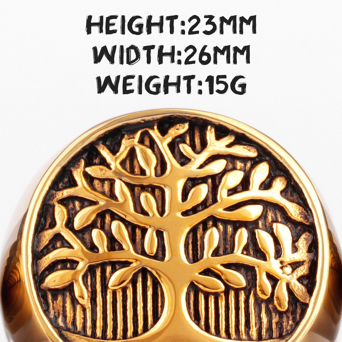 Tree of Life Amulet Stainless Steel Mens Rings Simple Elegant Charm for Male Boyfriend Biker Jewelry Creativity Gift Wholesale