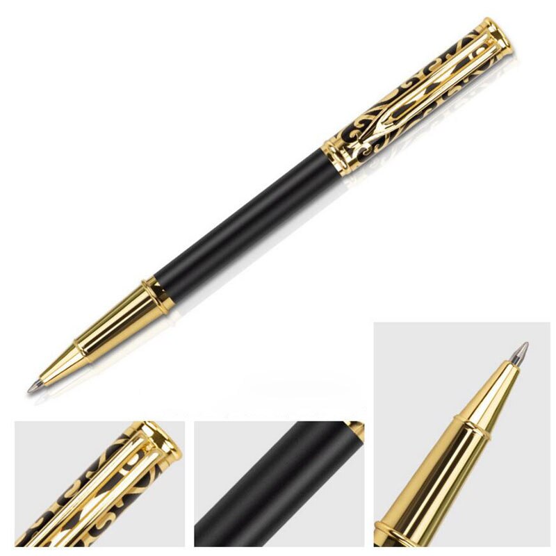 Fashion Design Full Metal Brand Brass Roller Ballpoint Pen Business Men Gift Writing Pen Buy 2 Send Gift