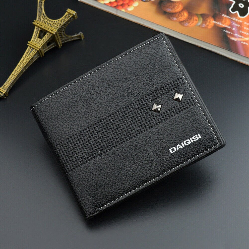 Men&#39;s Wallets Money Purses Billetera Portomonee Hombre PU Leather Credit Wallet Card Holder Business Short Carteras Masculina