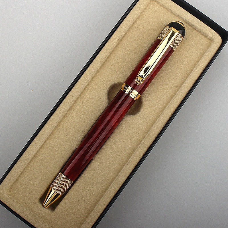 luxury quality pen metal classical student Ballpoint Pen men signature INK PENS Stationery Office Supplies pencil bag choose