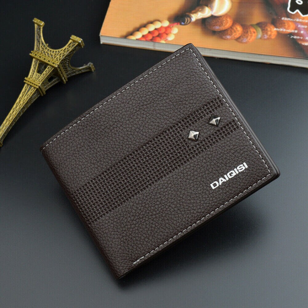 Men&#39;s Wallets Money Purses Billetera Portomonee Hombre PU Leather Credit Wallet Card Holder Business Short Carteras Masculina