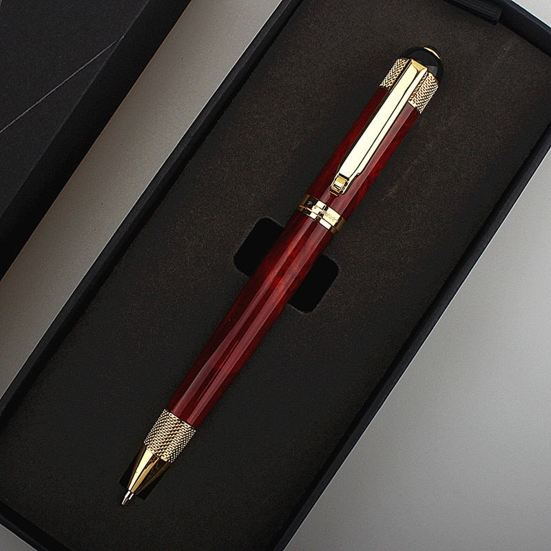 Hot Selling Full Metal Roller Ballpoint Pen Office Business Men Brand Gift Writing Pen Gift promotions