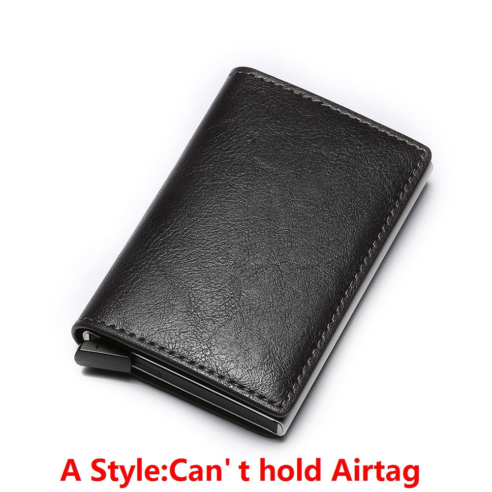 New Carbon Fiber For Apple Airtag Wallet Men Business ID Credit Card Holder Rfid Slim Anti Protect Airtag Slide Wallet Dropship