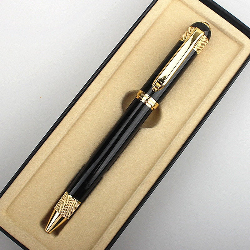 luxury quality pen metal classical student Ballpoint Pen men signature INK PENS Stationery Office Supplies pencil bag choose