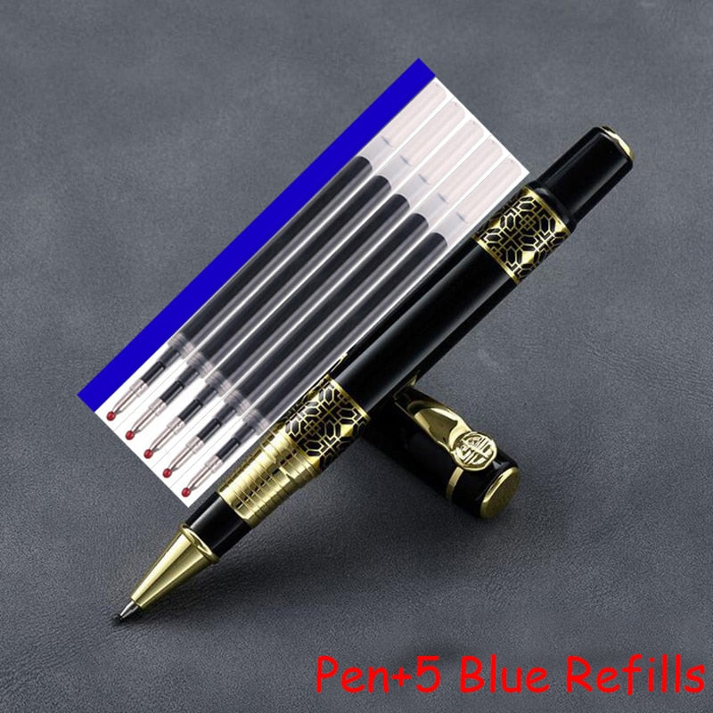 High Quality Full Metal Roller Ballpoint Pen Office Business Men Luxury Signature Writing Gift Pen Buy 2 Send Gift