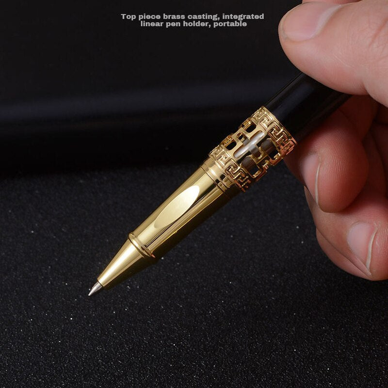 New Arrival Dragon Crystal Diamond Metal Roller Ballpoint Pen Business Men Birthday Gift Pen Best Quality Can Make Logo