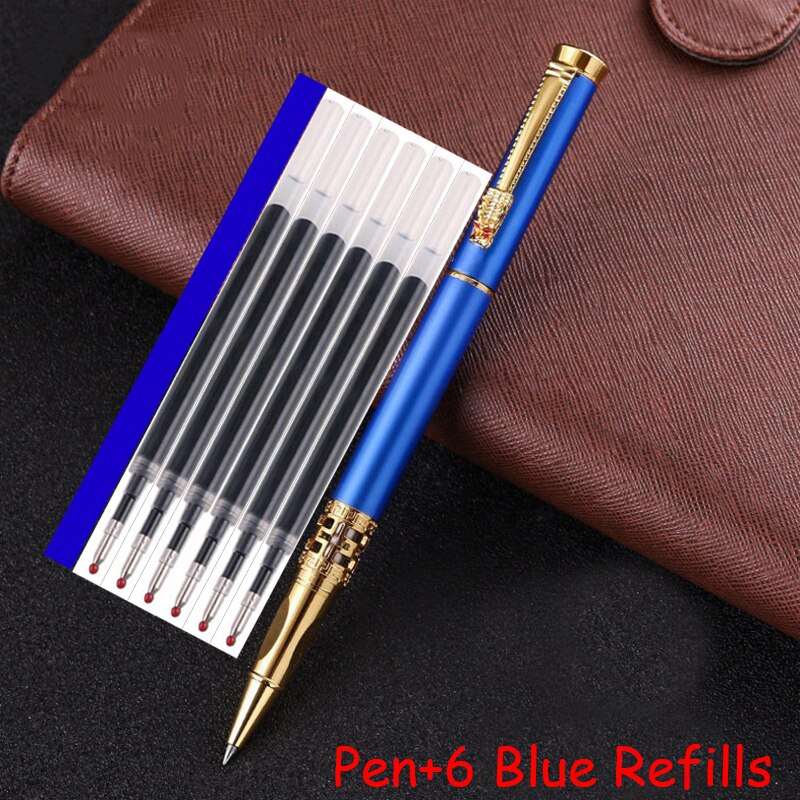 New Arrival Dragon Crystal Diamond Metal Roller Ballpoint Pen Business Men Birthday Gift Pen Best Quality Can Make Logo