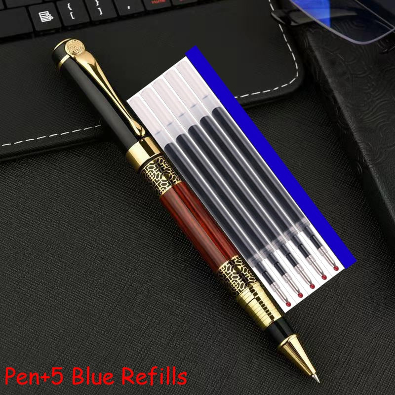 High Quality Full Metal Roller Ballpoint Pen Office Business Men Luxury Signature Writing Gift Pen Buy 2 Send Gift