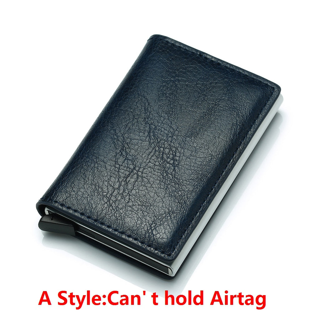 New Carbon Fiber For Apple Airtag Wallet Men Business ID Credit Card Holder Rfid Slim Anti Protect Airtag Slide Wallet Dropship