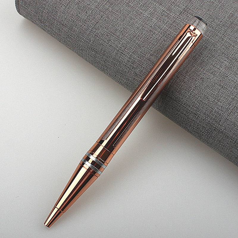 luxury quality pen metal classical student Ballpoint Pen men signature INK PENS Stationery Office Supplies pencil bag choose