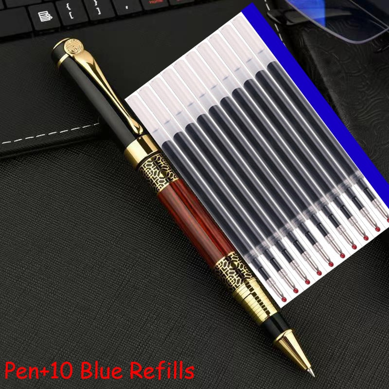 High Quality Full Metal Roller Ballpoint Pen Office Business Men Luxury Signature Writing Gift Pen Buy 2 Send Gift