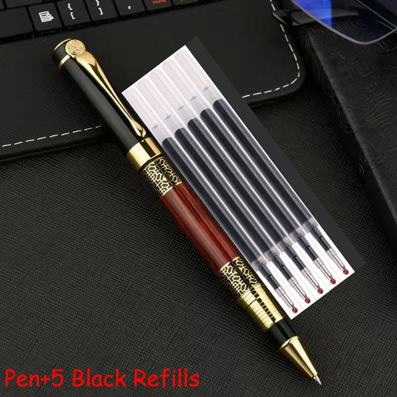 High Quality Full Metal Roller Ballpoint Pen Office Business Men Luxury Signature Writing Gift Pen Buy 2 Send Gift