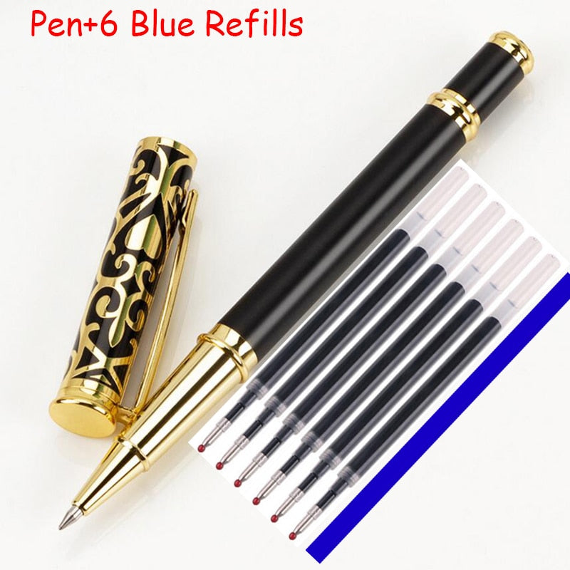 Fashion Design Full Metal Brand Brass Roller Ballpoint Pen Business Men Gift Writing Pen Buy 2 Send Gift