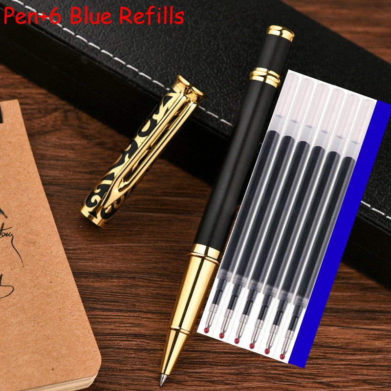 Hot Selling Brass Copper Metal Roller Ballpoint Pen Business Men Gift Signature Writing Pen Buy 2 Send Gift