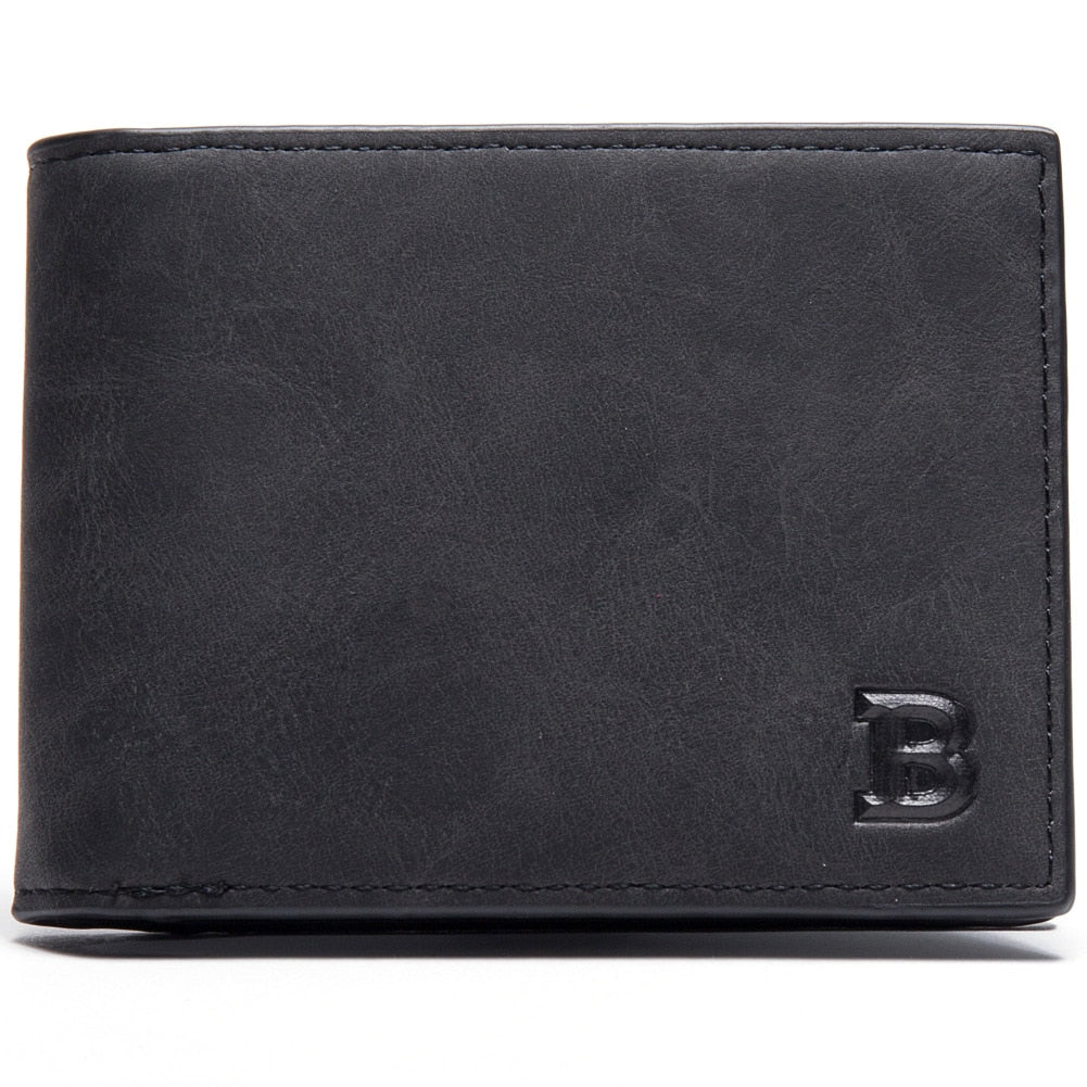 New Short Men Wallets Free Name Engraving Slim Card Holder Male Wallet PU Leather Small Zipper Coin Pocket Man Purse Wallet