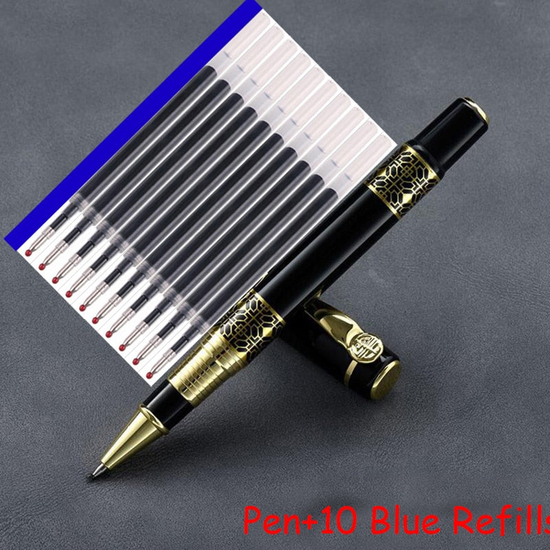 High Quality Full Metal Roller Ballpoint Pen Office Business Men Luxury Signature Writing Gift Pen Buy 2 Send Gift