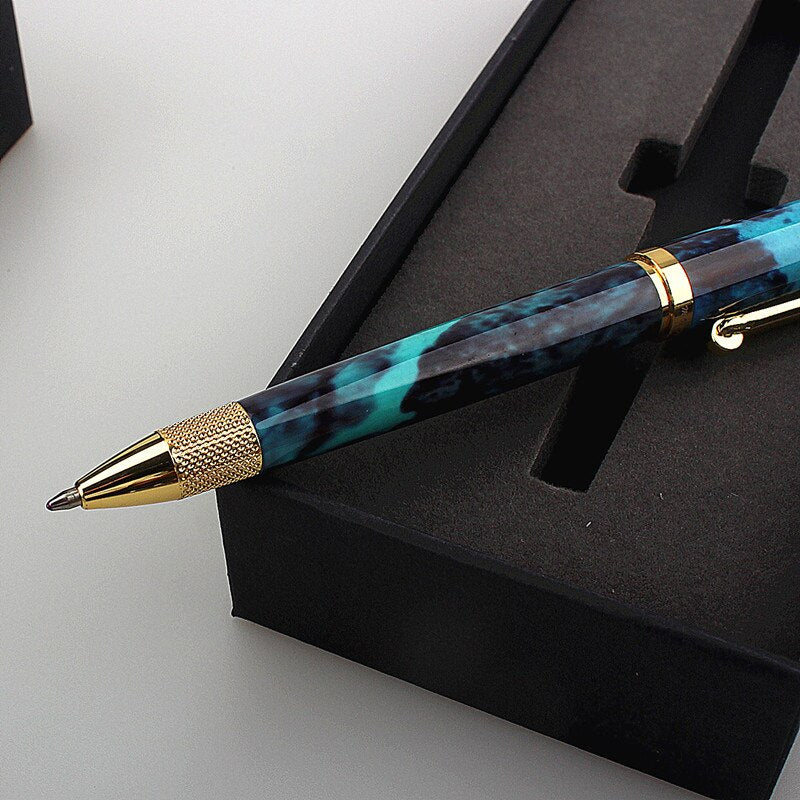 Hot Selling Full Metal Roller Ballpoint Pen Office Business Men Brand Gift Writing Pen Gift promotions