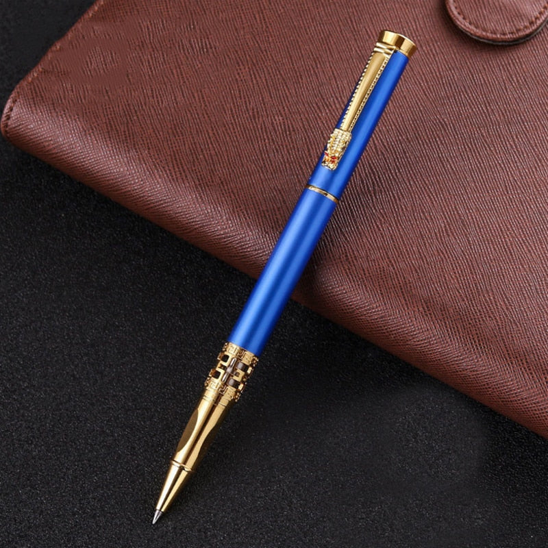 New Arrival Dragon Crystal Diamond Metal Roller Ballpoint Pen Business Men Birthday Gift Pen Best Quality Can Make Logo