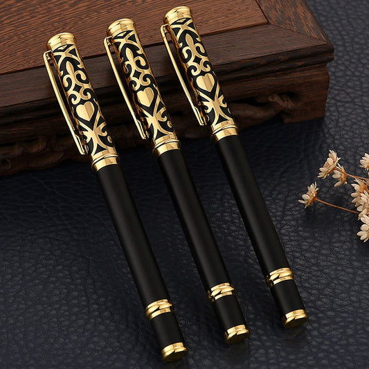 Hot Selling Brass Copper Metal Roller Ballpoint Pen Business Men Gift Signature Writing Pen Buy 2 Send Gift