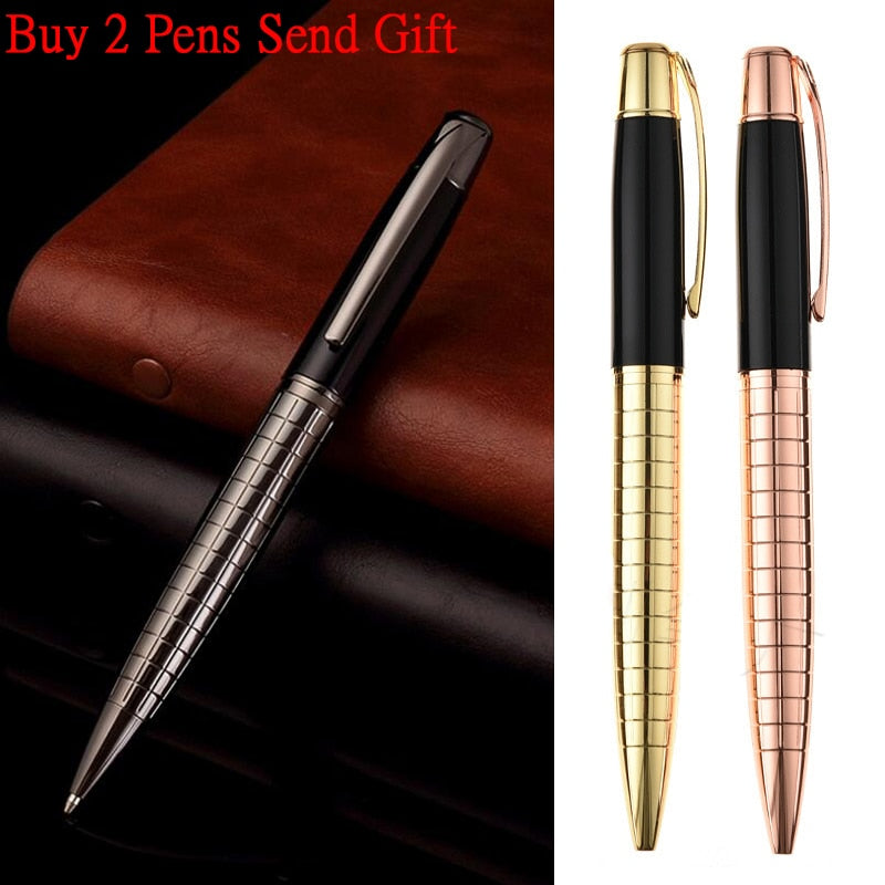 2023 New Arrival Classic Design Business Men Luxury Metal Ballpoint Pen High Quality Signature Gift Pen Buy 2 Send Gift